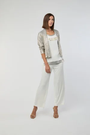Chaqueta lurex dorado – M de Miguel