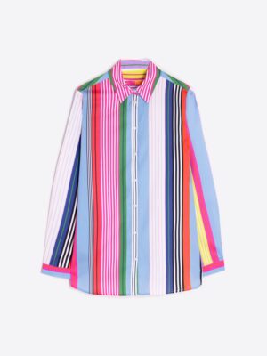 Camisa algodón rayas multicolor – Vilagallo