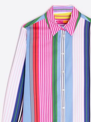 Camisa algodón rayas multicolor – Vilagallo