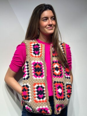 Chaleco reversible crochet – Vilagallo