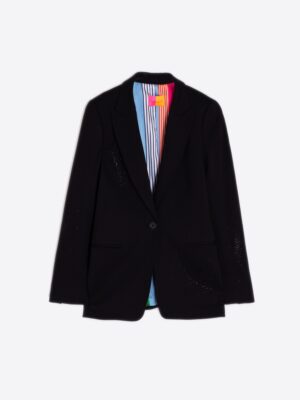 Blazer negro con strass – Vilagallo