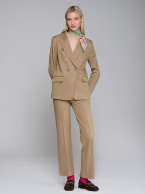 Blazer camel strech botones colores – Vilagallo