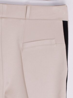 Pantalón crudo elástico detalle lateral negro- Vilagallo